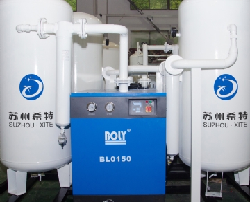 化学加工行业定制的450M3/H容量的气体干燥器（3台）